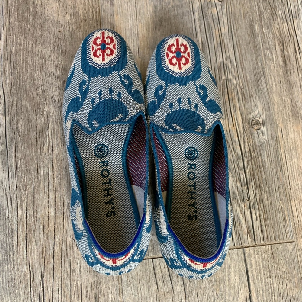 Rothy’s Morrocan Teal 8.5 Loafers